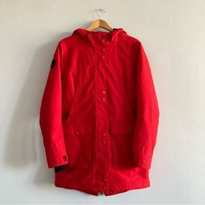 Waterproof Red Parka